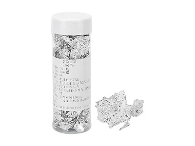 Tissting Silver Leaf Flakes, 2g Metallic Flakes