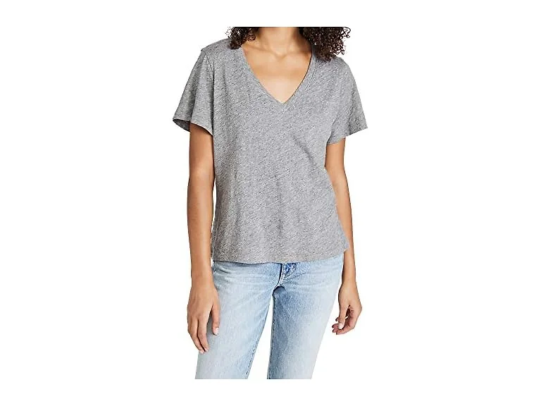 Madewell Women (M) Whisper Cotton V-neck Tee Iron