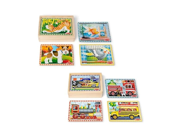 Melissa & Doug Wooden Puzzles 2pk
