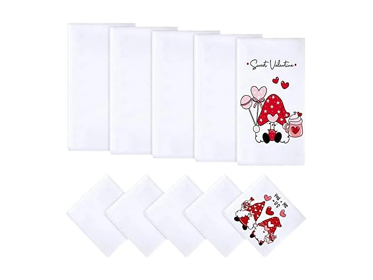 10 Pcs DIY Microfiber Kitchen Towels