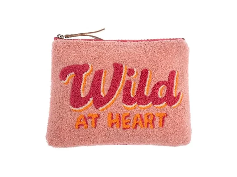 Karma Embroidered Carry All Travel Makeup Bag