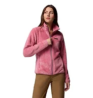 Columbia Women's Fire Side II Sherpa Full Zip Fleece Jacket, Rosette, XX-Large