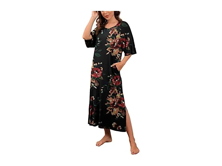 PrinStory Women (S) Long Nightgown Round Dress