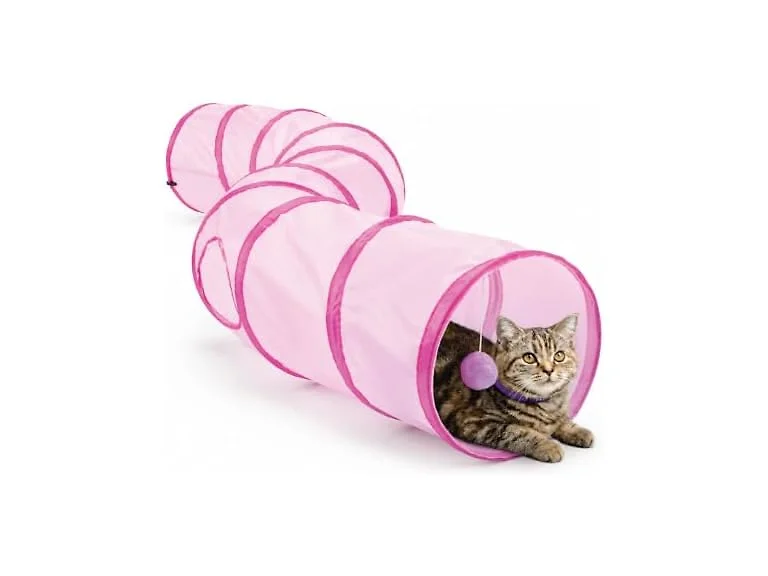 ASPCA Cat Tunnel with Rattle Toy