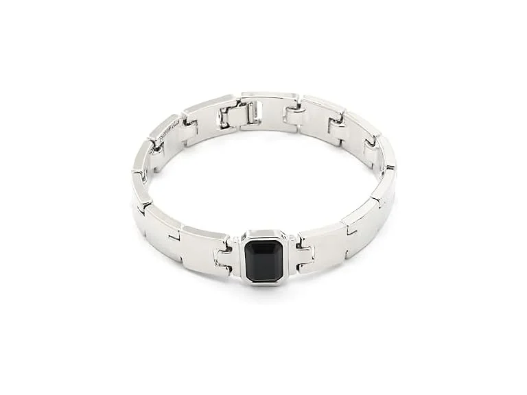 Steve Madden Women's Stone Gem Watch Chain Bracele