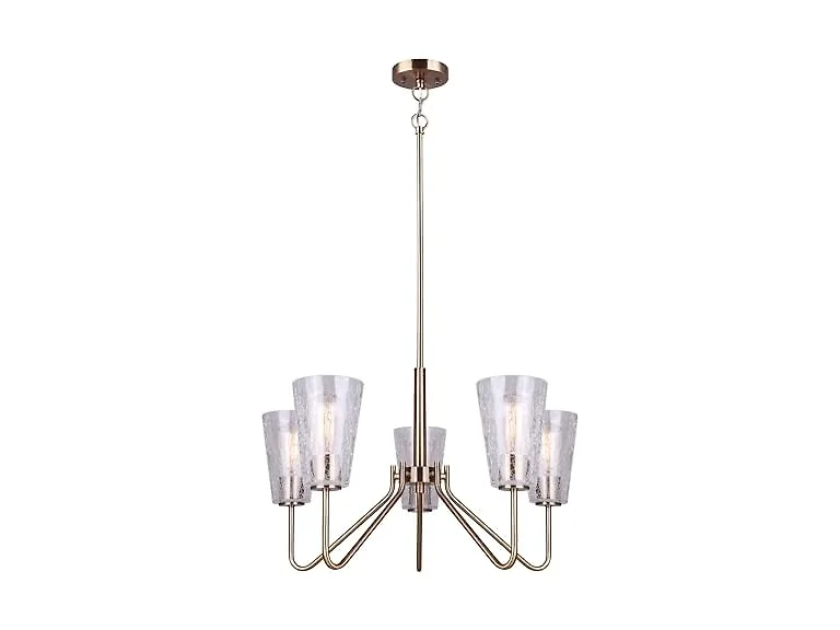 Canarm Rod Chandelier, Gold Finish with