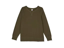 Amazon Essentials Women's Fleece Crewneck Long Sleeve Pullover Sweatshirt (Available in Plus Size), Olive, Small