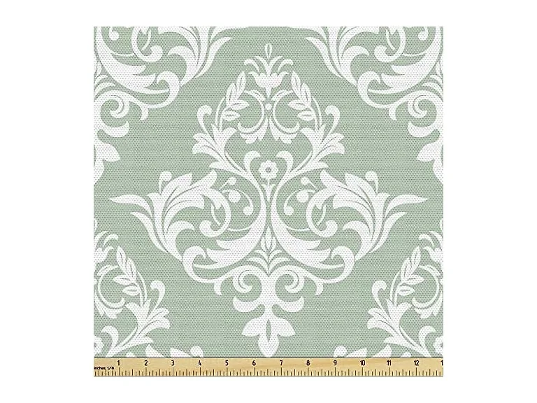 Ambesonne Damask Fabric by The Yard,