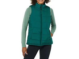 Amazon Essentials Women's Mid-Weight Puffer Vest, Dark Green, X-Large