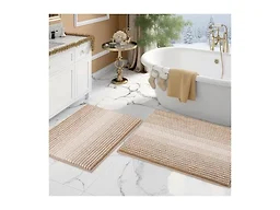 BSICPRO 2 Piece Bathroom Rug Set