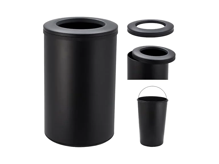 OUTLANE 10.6 Gal Recycling Bin Black