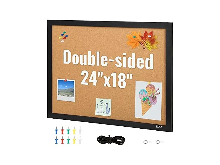 VEVOR Cork Board, 24 x 18 inch