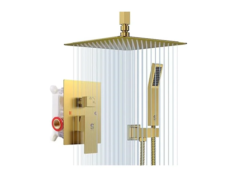 SR SUN RISE Brushed Gold Shower System (Open Box)