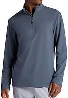 Gaiam Men’s Reform Long Sleeve Quarter-Zip, Standard Fit, Stretch Midweight Material, Cool Grey, Small