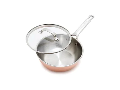 GreenPan x Bobby Flay 2QT Copper Clad Chef’s Pan with Lid