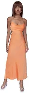 Princess Polly Giselle Midi Dress Orange