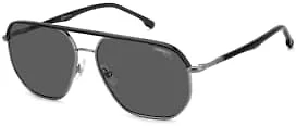 Carrera 0CA304/S KJ1 59 59-15-145 Carrera Unisex Sunglasses Black/Gunmetal Black/Gunmetal/Grey