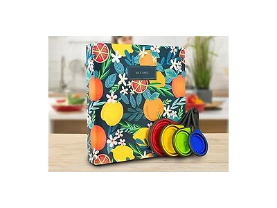 50 Page Recipe Binder & Measuring Cups
