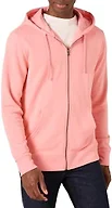 Amazon Essentials Men's Long-Sleeve French Terry Full-Zip Hoodie Sweatshirt (Available in Big & Tall), Peach, Medium