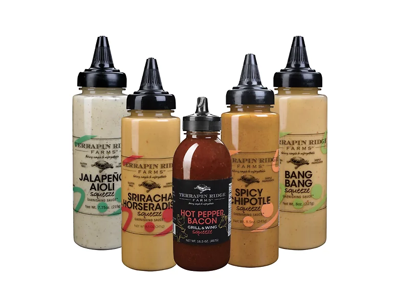 5pk Spicy Squeeze Sauces