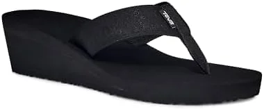 Teva Women's Mush Mandalyn Wedge 2-W,Motif Black,6 M US