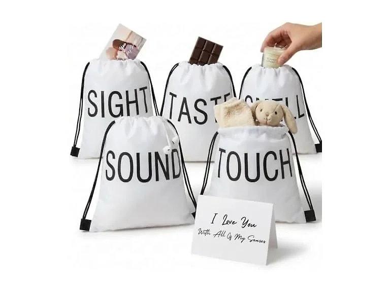 Bafeil 5 Senses Gift Bags 10pc White