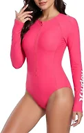 Hurley BOS-B0F1Z9TBMZ Large Hurley Womens L/S One-Pi