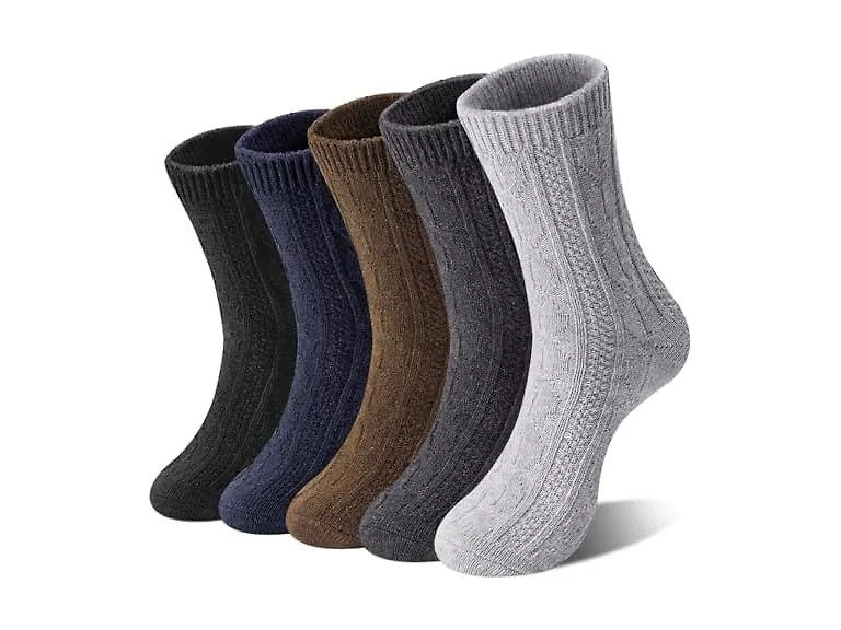 Loritta Women (L) Wool Winter Crew Stocking Socks