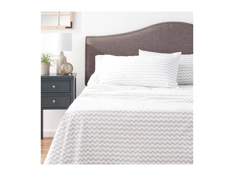 Printed King Size 4pc Deluxe Sheet Set