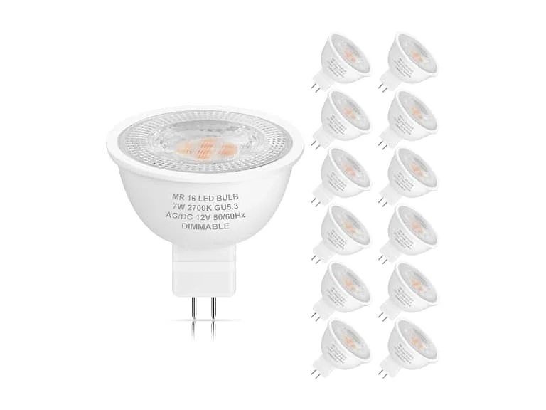 Yochoice 12-Pack MR16 LED Dimmable Light Bulb 70 Watt