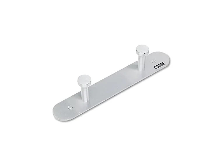 Safco 4200 Nail Head Wall Coat Rack Two Hooks12"