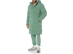 Amazon Essentials Men's Hooded Long Puffer Coat, Sage Green, 6X-Large Big Tall