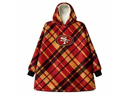 Pegasus FWD-PEG-NFL-6407 NFL Team Cozy Sherpa Hoodie - OSFM San Francisco 49ers 