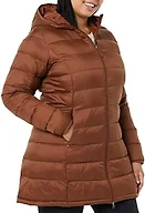 Amazon Essentials Women's Lightweight Water-Resistant Packable Hooded Puffer Coat (Available in Plus Size), Dark Toffee Brown, Small