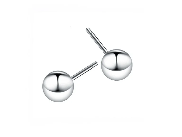 Sterling Silver Ball Stud Earrings