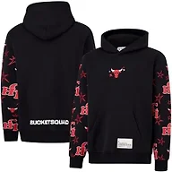 Bucketsquad Youth X Ultra Game NBA Officially Licensed Buckie Hoodie Sweatshirt, Chicago Bulls, Black, YL