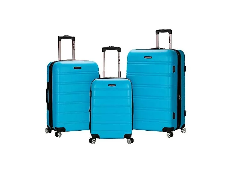 Rockland Melbourne Hardside 3 Piece Spinner Luggage Set (Open Box)