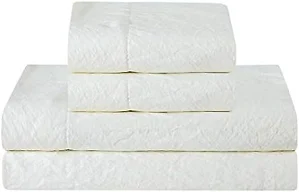 Sweet Home Collection SHC-CRK-SHT-IVR-T Twin Ultra W
