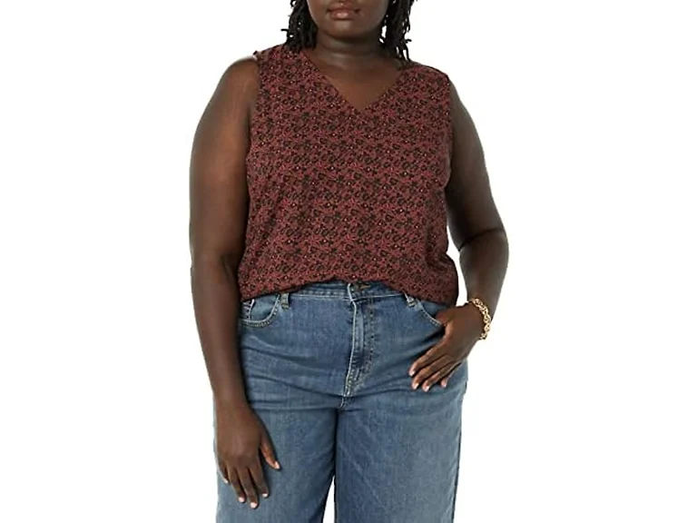 Amazon Essentials Women (L) Top Dark Toffee Brown