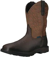 Ariat Groundbreaker Wide Square Toe Waterproof Work Men's Boots Dark Brown Size 11