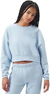 florence by millsWomensCozy Crush Cropped Pullover SweatshirtNiagara MistMedium