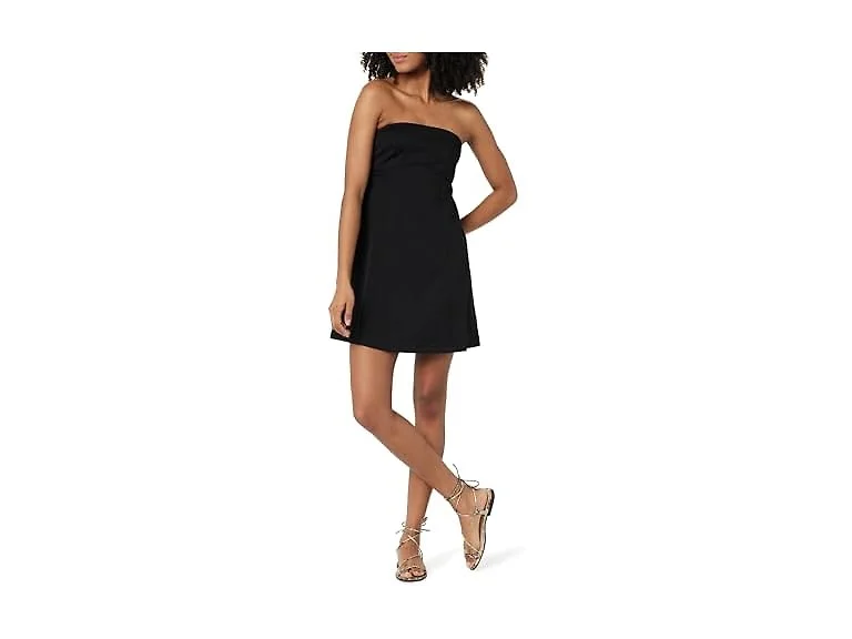 The Drop Vienna Strapless Babydoll Mini