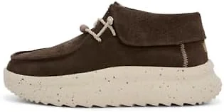Hey Dude Womens Shoes, Wendy Peak Fold Boot Suede, Cocoa, 37