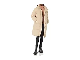 Amazon Essentials Women's Long Puffer Jacket, Tan, 4X