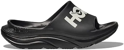 Hoka 1155154-BWHT 9M/11W Hoka Ora Athletic Slide Unisex Shoes Black/White