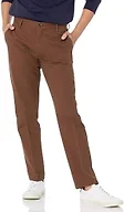 Amazon Essentials Men's Slim-Fit Wrinkle-Resistant Flat-Front Chino Pant, Brown, 36W x 34L
