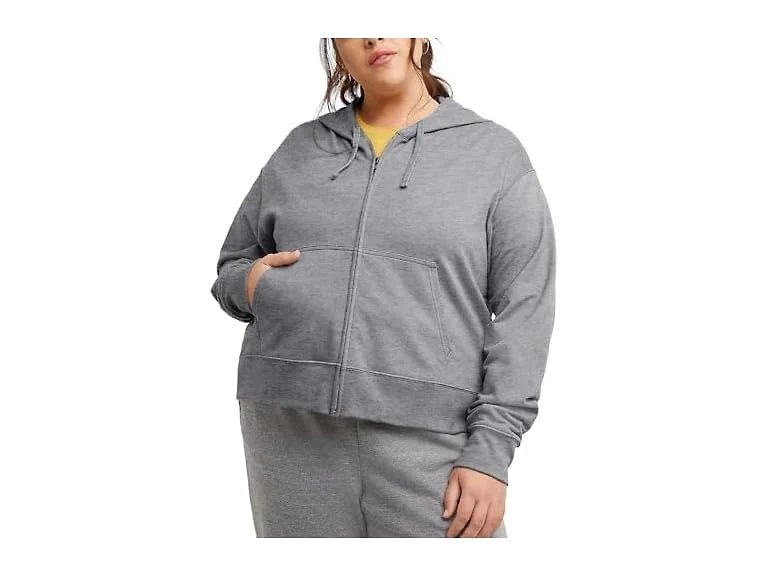 Hanes Women Originals French Terry Zip-up Hoodie