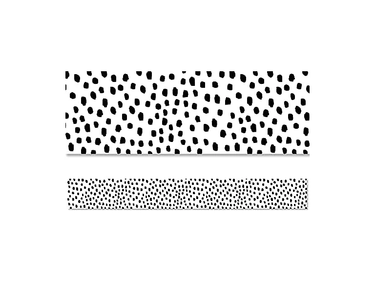 Creative Teaching Press Black Messy Dots Border