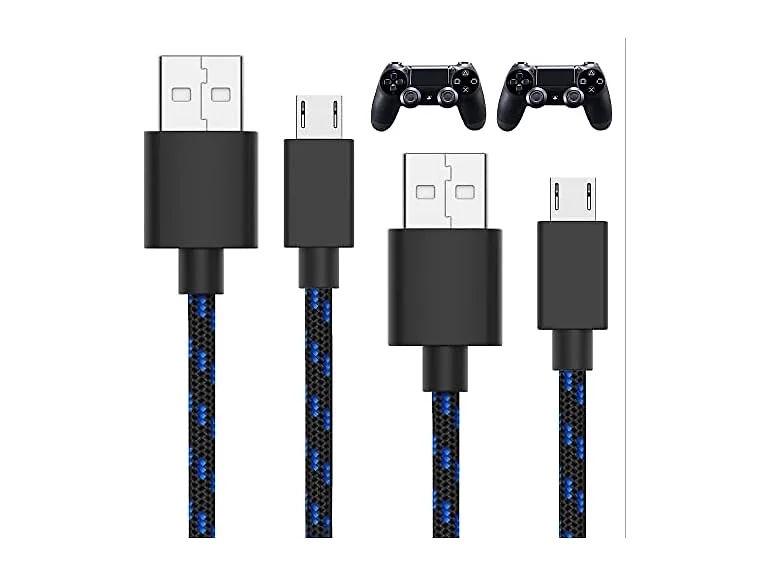 TALK WORKS Controller Charging Cable for PS4