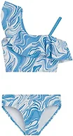 Kanu Surf Girls' Avery Beach Sport One Shoulder Tankini, Gigi Blue, 16